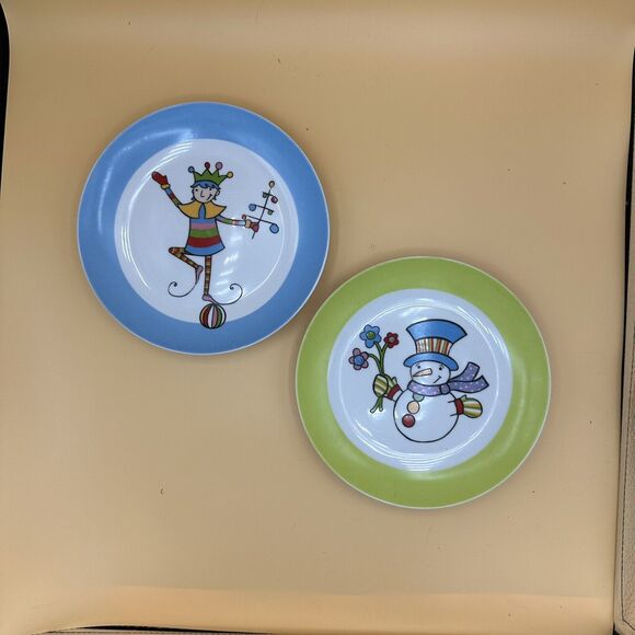 Nordstrom At Home Christmas Salad Dessert Plates Set of 2 - Picture 7 of 9